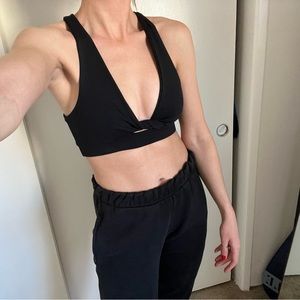 925fit black sports bra